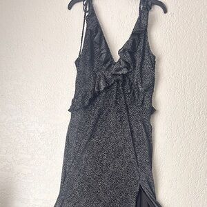 Elegant Black and White Women's Dress